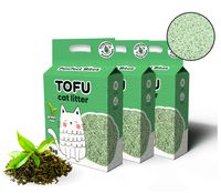 Żwirek tofu dla kotów zielona herbata eko zbrylający biodegradowalny 9kg