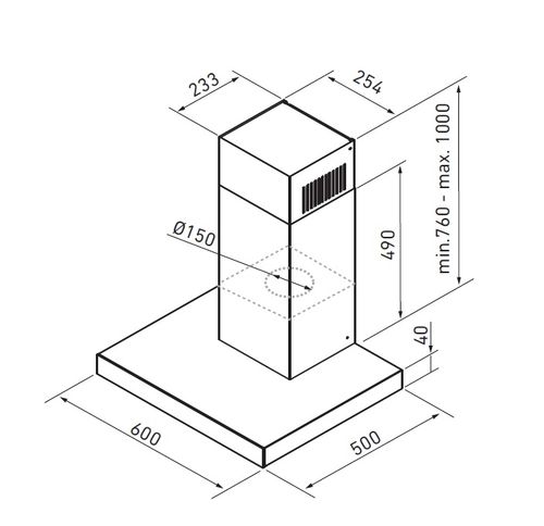 Okap kuchenny GLOBALO Nidaro 60.5 H2H Black na Arena.pl