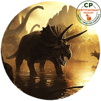 Opłatek na tort Dinozaur