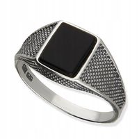 SYGNET PIERŚCIONEK SREBRNY r. 24 SREBRO 925