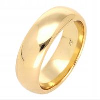 Obrączka klasyczna złota Stal 316 L 6 mm r. 12