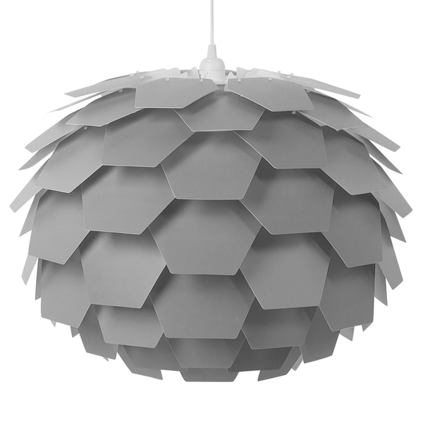 Lampa wisząca szara SEGRE duża zdjęcie 1