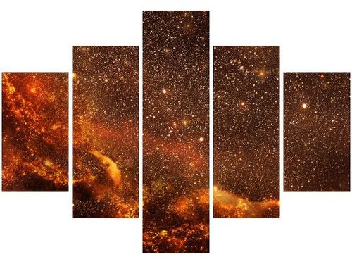 70 100CM OBRAZ 5 ELEM KOSMOS DRUK PŁÓTNO na Arena.pl