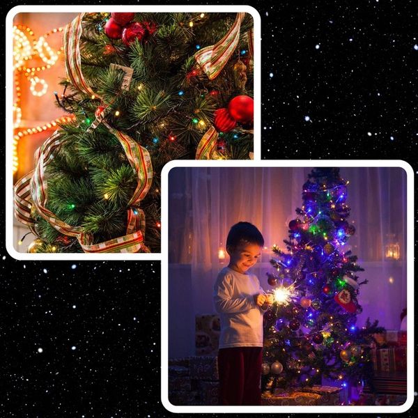 LAMPKI CHOINKOWE 300LED 22m ZEWNĘTRZNE WEWNĘTRZNE MULTIKOLOR ŚWIĄTECZNE zdjęcie 7