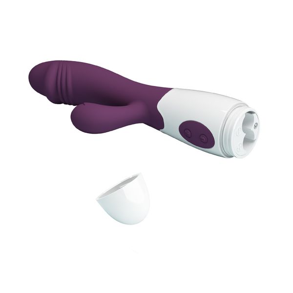 Pretty Love Snappy Purple – Wibrator Silikonowy Z Stymulatorem Łechtaczki zdjęcie 9