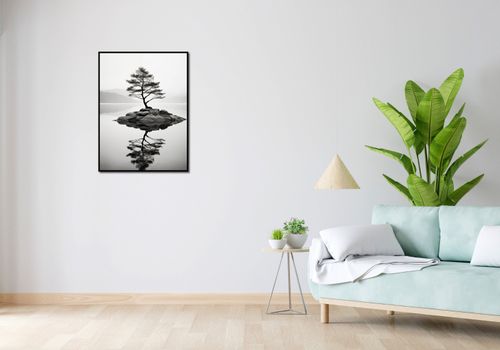 Plakat 60x80cm Samotne Drzewo na Arena.pl