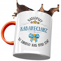 Kubek Pomarańczowy Dla Kabareciarza Na Jakiego Nas Z Nadrukiem Ze Zdjęciem