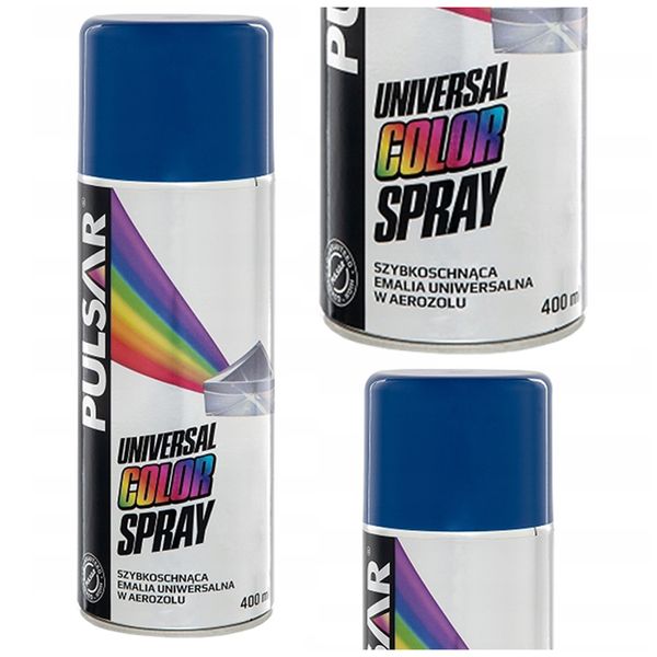 LAKIER NIEBIESKI POŁYSK PULSAR SPRAY RAL 5010 400 ml zdjęcie 1