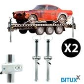 16633 PODPORA DO PRZYCZEPY UNIWERSALNA DO LAWETY 2SZT 70CM STALOWE