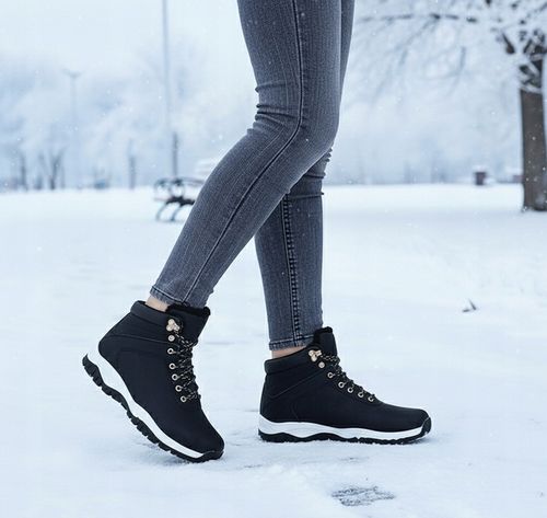 BUTY ZIMOWE DAMSKIE SPORTOWE OCIEPLANE ŚNIEGOWCE P3 na Arena.pl