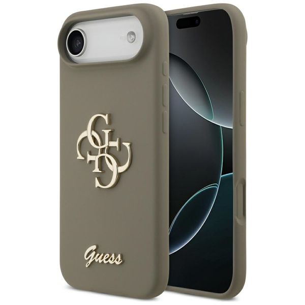 etui guess silicone big 4g script do     iphone air brązowy zdjęcie 1