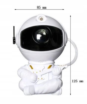 Projektor Gwiazd Led Astronauta Kosmonauta Z Gitarą Biały na Arena.pl