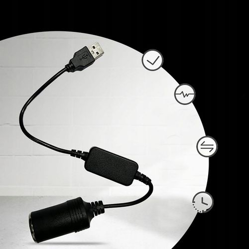 UADAPTER AUTO KONWERTER USB GNIAZDO ZAPALNICZKI na Arena.pl