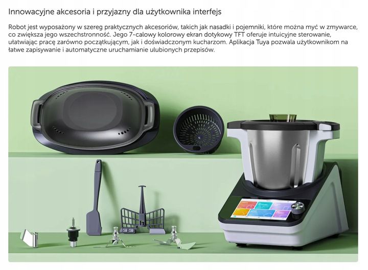 Wielofunkcyjny robot kuchenny Extralink Smart Life Cooking Robot ECR-K3501 zdjęcie 6