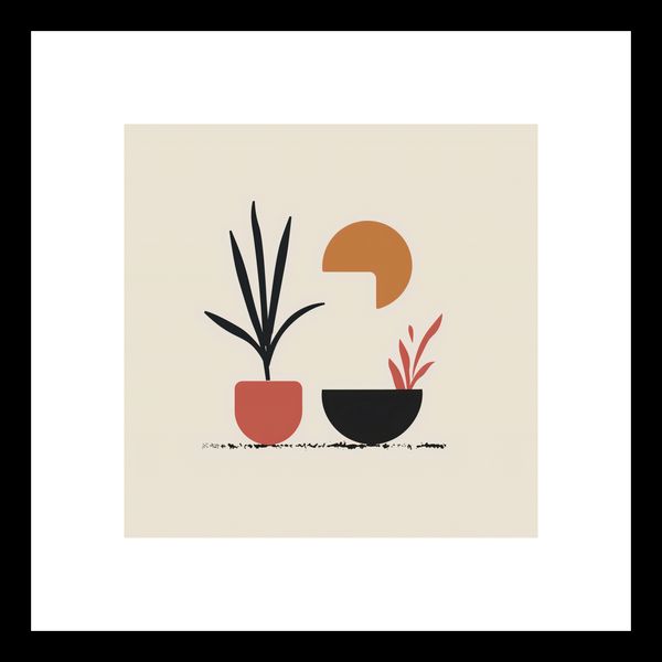 Plakat 20x20cm Domowy Ogród zdjęcie 3