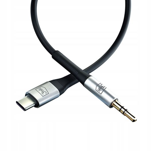 3mk Kabel AUX Cable minijack 3,5 mm - USB C 1 m zdjęcie 12