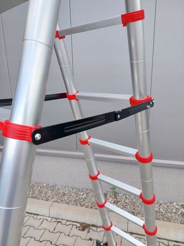 DRABINA TELESKOPOWA PRZEGUBOWA 5,0 M WZMACNIANA na Arena.pl