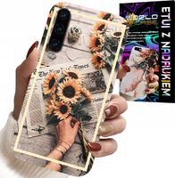 ETUI DO HUAWEI P30 - KWIATISTY WZÓR SŁONECZNIK SŁONECZNIKI