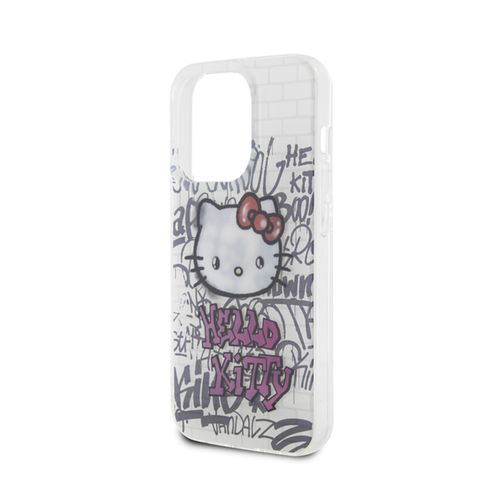 Hello Kitty IML Kitty On Bricks Graffiti - Etui iPhone 14 Pro Max (biały) na Arena.pl