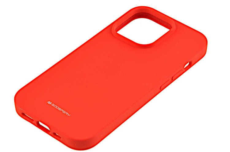 Etui Mercury Goospery Silicone do Apple iPhone 14 czerwony zdjęcie 1
