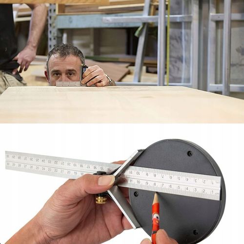 KĄTOMIERZ LINIAŁ PRZYMIAR LIBELKA KĄTOWNIK WIELOFUNKCYJNY 300 MM na Arena.pl