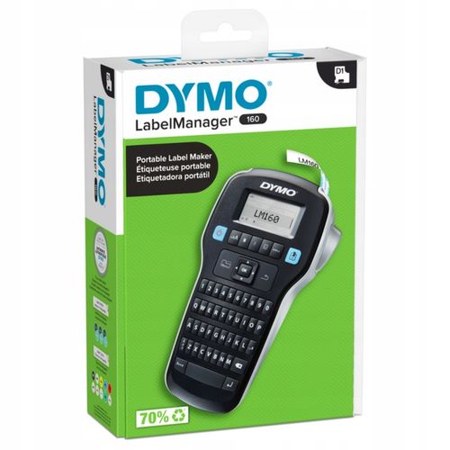 Drukarka etykiet DYMO LabelManager 160 LM160 + 5 taśm D1 45013 biała 12mm na Arena.pl