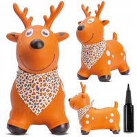 Skoczek gumowy dla dzieci do skakania z pompką JELONEK z bandaną Sun Baby