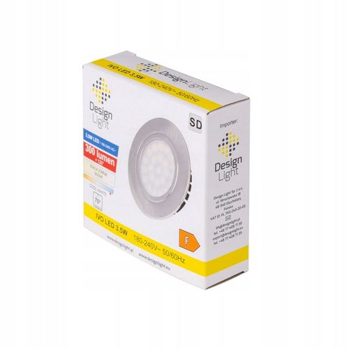 Oprawa LED IVO 230V AC 3,5W Stal Drapana barwa neutralna na Arena.pl