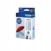 Tusz BROTHER Błękitny 12.07 ml LC-225XLC