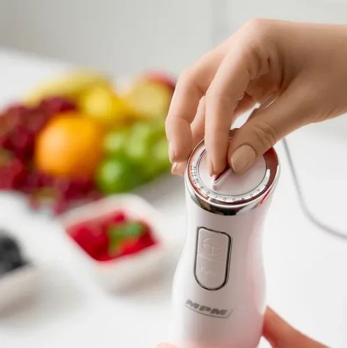Blender ręczny MPM MBL-35 1200 W Regulacja prędkości Funkcja Turbo Biały na Arena.pl