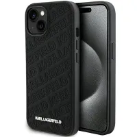 Etui Karl Lagerfeld Quilted K Pattern na iPhone 15 - czarne