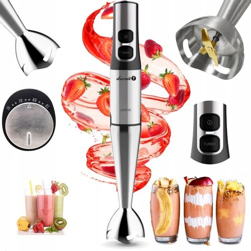 Blender ręczny Łucznik JK-1200 1200W Titanium kruszy lód na Arena.pl