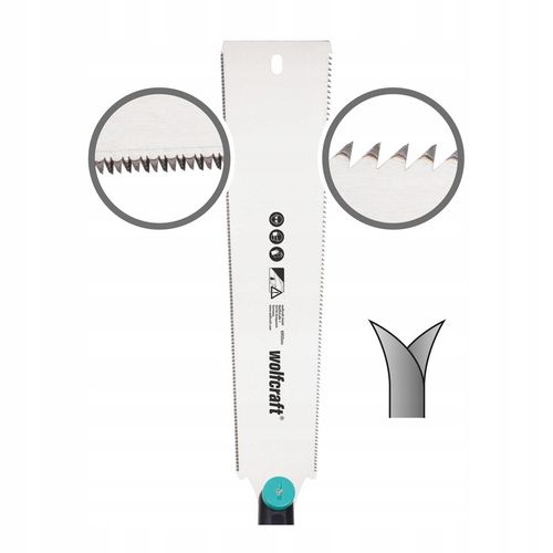 WOLFCRAFT Piła japońska do drewna listw 240mm dwustronna precyzyjna na Arena.pl