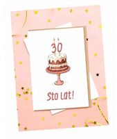 tort 100 lat kartka na 30.urodziny 9214
