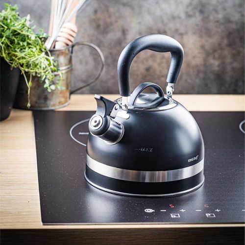 czajnik 1,8l z gwizdkiem kinghoff kh-1858 czarny na Arena.pl