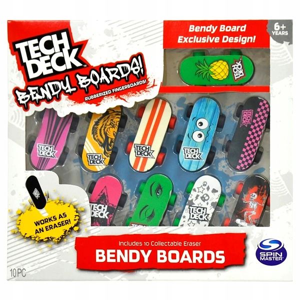 FINGERBOARD MINI DESKOROLKA TECHDECK gumka 10 SZT zdjęcie 1