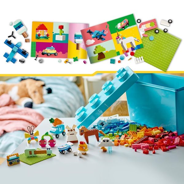 DUŻY ZESTAW PUDEŁKO klocków LEGO CLASSIC DLA DZIECI KREATYWNYCH 850el zdjęcie 5