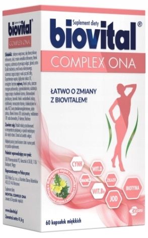 BIOVITAL COMPLEX ONA i ON witaminy minerały 2x60 zdjęcie 2
