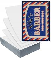 Ulotki A6 5000 szt firmowe reklamowe BARBER + PROJEKT GRATIS