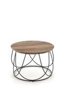 Stolik kawowy Jenna czarny/ orzechowy