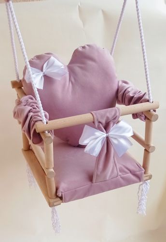 Huśtawka MIŚ 3w1 dla dzieci RÓŻ DOM OGRÓD pokój na Arena.pl