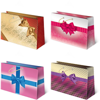 torebki ozdobne 10szt. TH set 4 Kokardy 33 x 25,5 x 10 cm