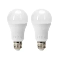 Zestaw 2 żarówek LED A60 E27 17W 1720lm ciepła barwa do salonu energiooszczędna
