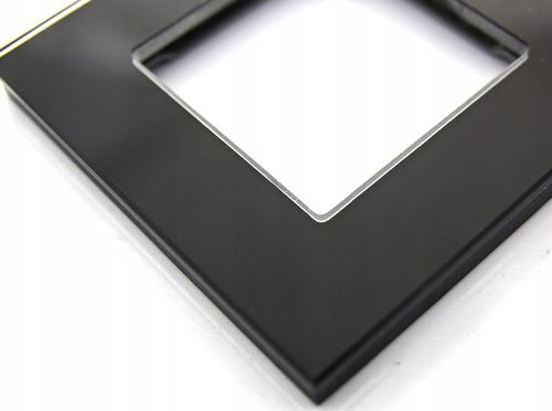 GNIAZDO PODWÓJNE SZKLANE GNIAZDKO Z BOLCEM CZARNE B-LINE ELEKTRYCZNE SZKŁO na Arena.pl