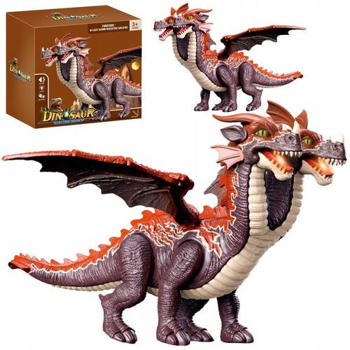 Dinozaur Dwugłowy Interaktywny Pterodaktyl Ruchome Skrzydła Nogi Ogon na Arena.pl