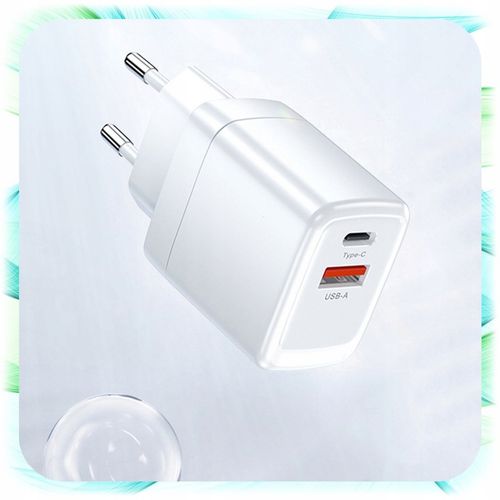 ŁADOWARKA SIECIOWA KOSTKA 2 Wejścia USB + TYP-C USB-C do Telefonu 25W biała na Arena.pl