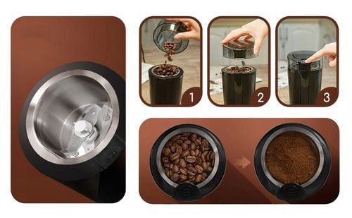 MŁYNEK ELEKTRYCZNY AIGOSTAR DO KAWY DO ZIAREN ZIÓŁ ORZECHÓW 200W na Arena.pl