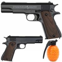 PISTOLET METALOWY NA KULKI COLT ASG IMITACJA BRONI NA KULKI 6MM REPLIKA