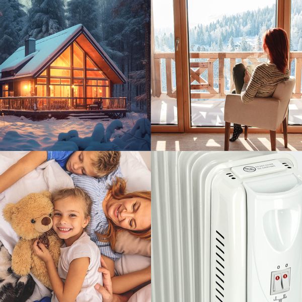 Grzejnik olejowy CALEN 2500W z regulacją mocy 11 żeberek zdjęcie 10