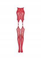 Bodystocking Obsessive roz. XL/XXL czerwony